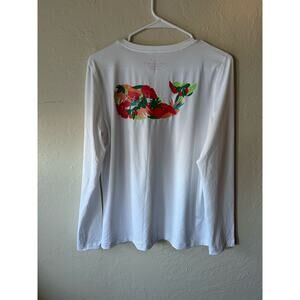 Vineyard Vines Performance Long Sleeve Shirt in White Size L